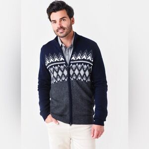 KJUS Calerina Mid-Layer Wool Blend Jacket, Blue- Men's Small